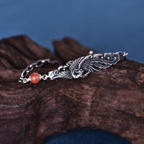 Phoenix bracelet female sterling silver Original Design National style jewelry High sense Fashion old jewelry retro silver jewelry