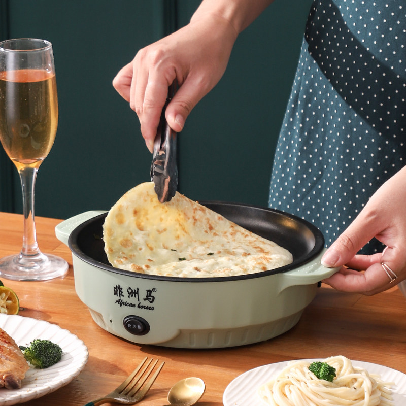 Multifunctional artifact low-power electric oven household smokeless barbecue skewers non-stick pot barbecue fried steak electric grill