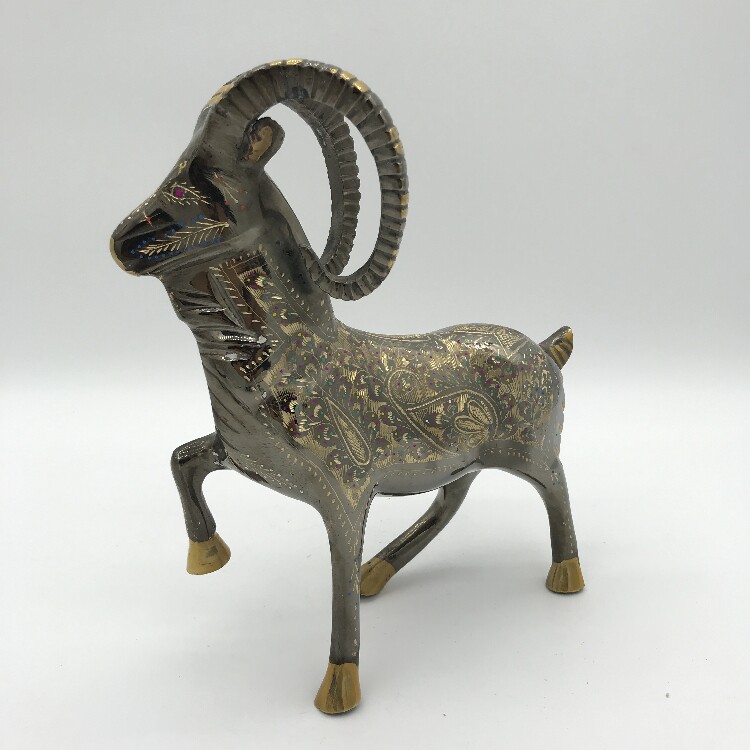 Fine Furnishing Gift Pakistan Engraving Goat Fine Sculptures Sheep Home Furnishing Decoration Color Dot Craftsmanship