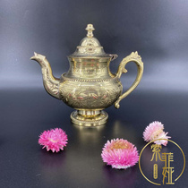 Teapot Indian Copper Jug Milk Teapot Hand Tea Tea Cutlery Cutlery Cutlery Cutlery with Kettle Featured handicraft Aladdin