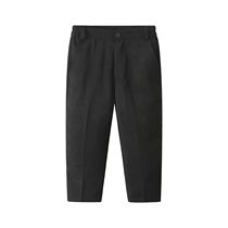 Childrens trousers Boys 3-14 years old Middle and large childrens performance host flower girl Dress strap Suit pants Elastic black trousers