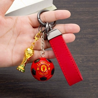 Красная кожаная веревка + мяч «Манчестер Юнайтед» + Золотой кубок