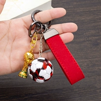 Красная кожаная веревка + веерный шар + золотая чашка