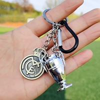 Пряжка из сплава Лиги чемпионов + карточка Реал Мадрид + черная подвеска