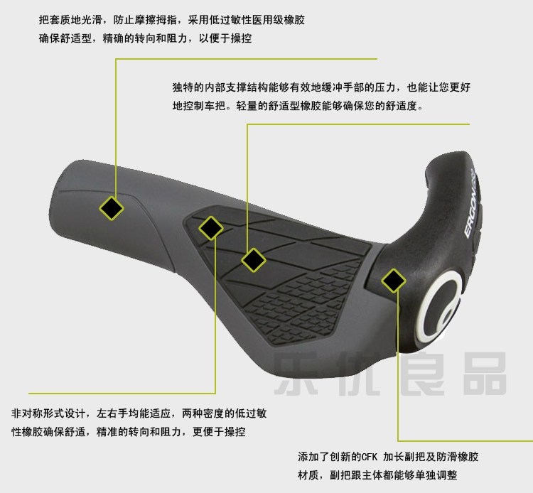 Poignées de vélo ERGON - Ref 2333938 Image 13