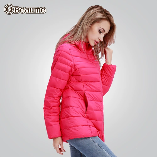 Дорожный цветной пуховик, бархатная куртка, средней длины, утиный пух