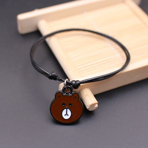 Phiên bản tiếng Hàn của vòng tay mặt cười đơn giản cá tính, một đôi bạn gái có dây đeo vòng tay tốt, đôi bạn nam và nữ có thể được điều chỉnh - Vòng chân lắc chân nữ vàng đẹp