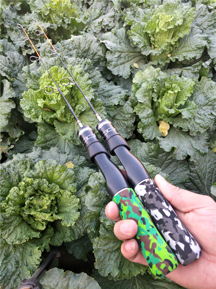 Ice удочкой 发泡把手冰钓鱼竿中硬尾冻钓鱼竿插节鱼竿冰上钓鱼竿50厘米60厘米 Dragon strong second generation