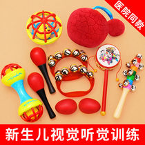 Baby black and white ball sensory training toy 0 to 3 months following red vision training baby cloth ball vision and hearing