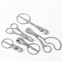 Cigar scissors metal stainless steel cigar cutter mens portable thickened double-edged large and small steel Cuban cigar accessories