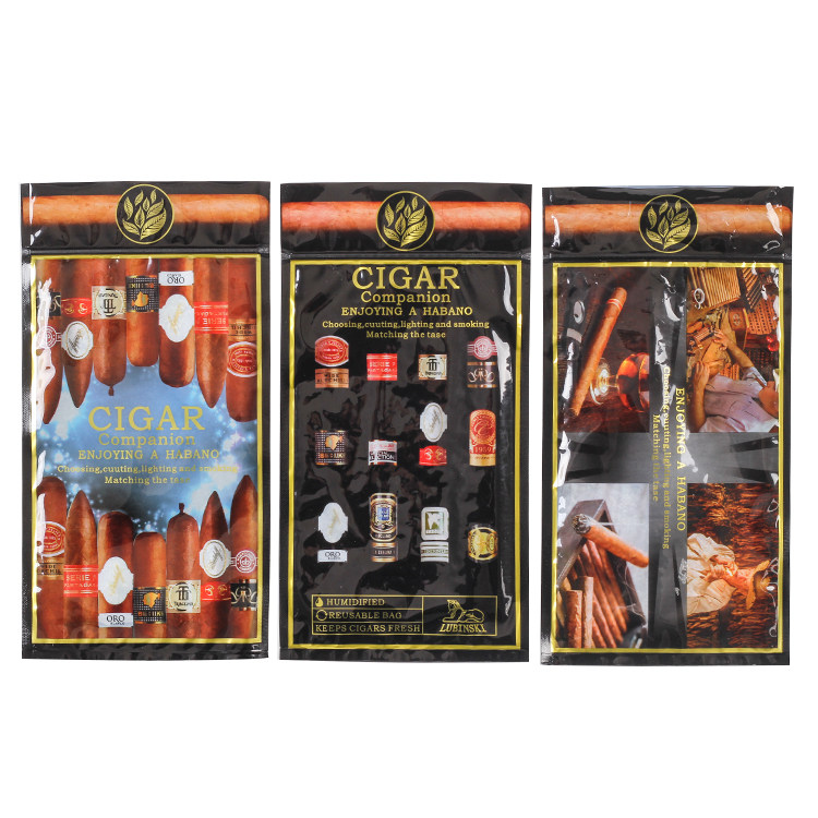 Portable cigar moisturizing bag 5 cigar bags Cigar moisturizing bag Cigar moisturizing bag storage bag accessories
