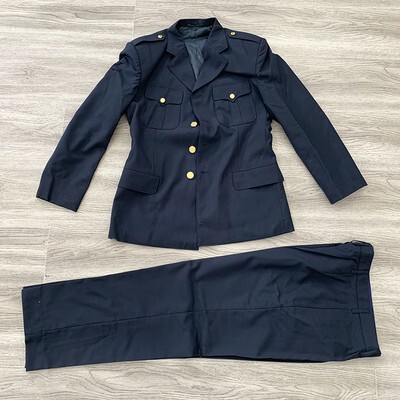 In Stock, Genuine 87 Summer Clothing, Navy Blue, Fully Lined Wool, Traditional Formal Suit, Commemorative Suit