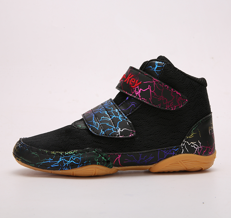 DayKey Children's Boxing Shoes Men's Martial Arts Tuan Strike Comprehensive Training Sanda Wrestling Shoes Rubber Shoes Youth Competition Women