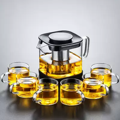 Piaoyi Cup bubble teapot glass tea set set filter tea water separation thickened tea maker single teapot tea cup