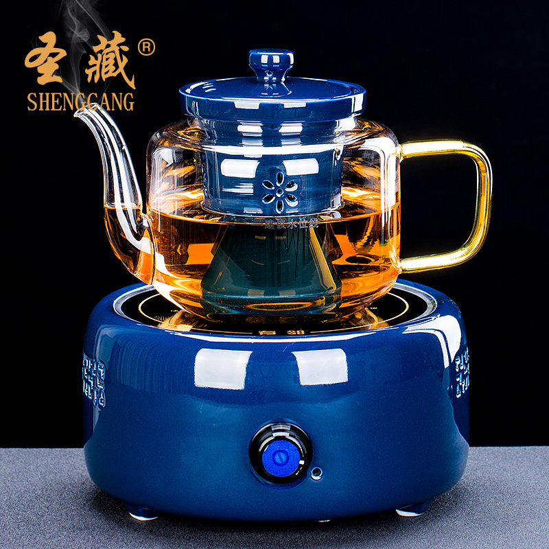 St sect tea boiling tea electric TaoLu tea stove glass ceramic iron pot of boiled tea glass round household electric heating furnace