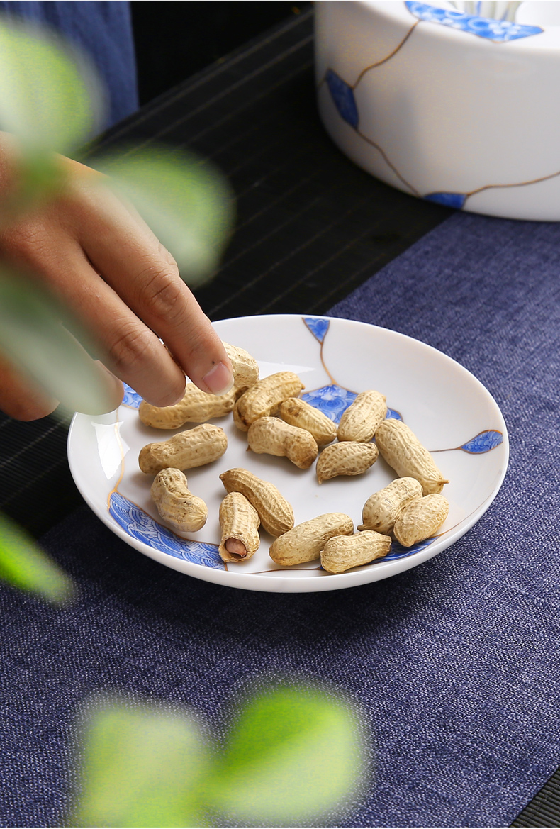 St hidden ceramic household pot bearing cup mat base small storage tray of the teapot teacup kung fu tea accessories