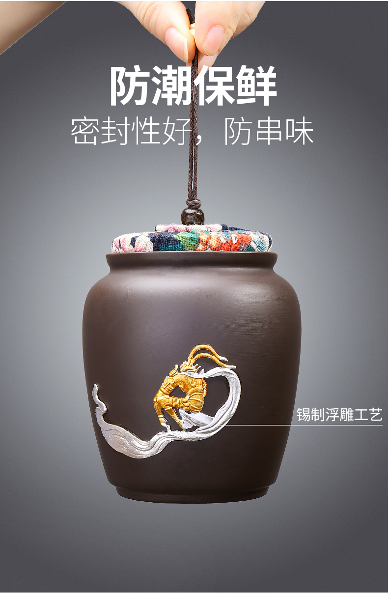 Lazy tea set suit household violet arenaceous automatic creative teapot teacup small set of office receive a visitor a complete set of gift boxes
