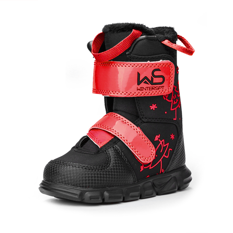 WS Children Veneer Ski Shoes Ski Veneer Shoes Children Youth Snowshoe Veneer Ski Waterproof Warm