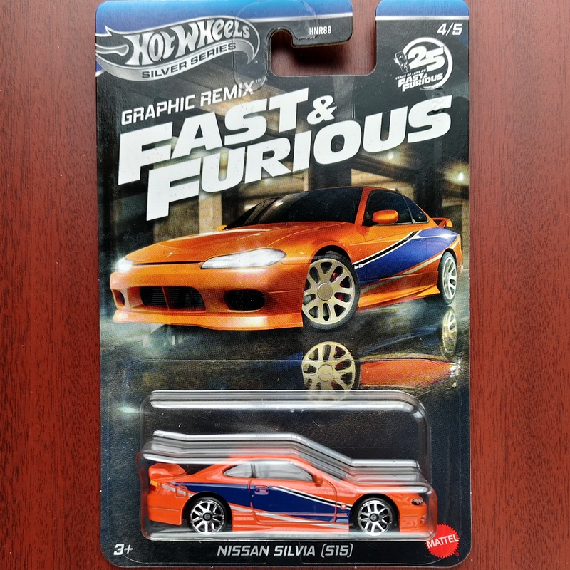 Hot Wheels Nissan Sylvia S15 Nissan Alloy Sports Car Fast and Furious