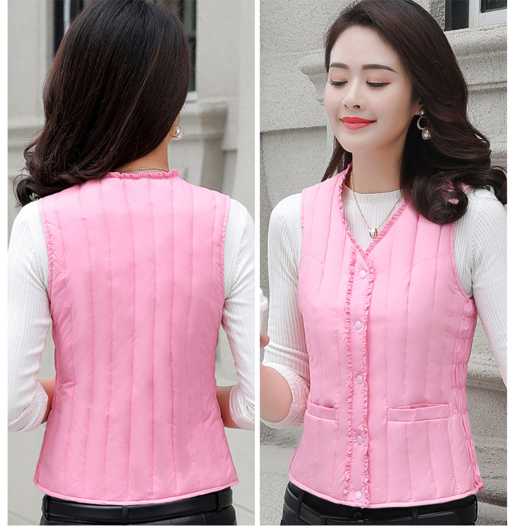 Áo vest nữ nhẹ xuống ngắn áo phao nữ dáng dài hàn quốc