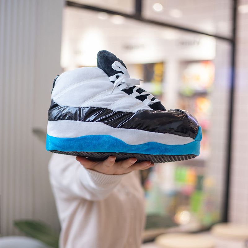 Funny A锥Aj1 Coconut Student Floor Non-Slip Plush Winter Indoor Silent Back-To-The-Future Warm Cotton Slippers