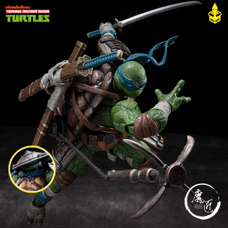 Heatboys Fire Boy Anime Teenage Mutant Ninja Turtles Leonardo 1/9 Action Figure Doll Magic Crafts Model Heatboys Fire Boy Anime Teenage Mutant Ninja Turtles Leonardo 1/9 Action Figure Doll Magic Crafts Model