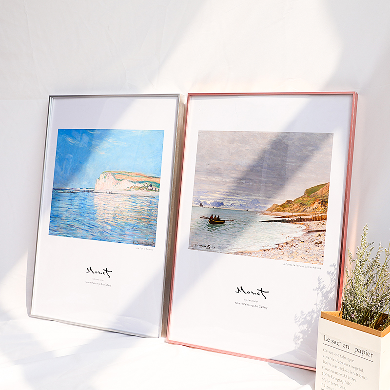 Solid Nordic extremely fine minimalist Poster Frame Aluminum Alloy Advertisement Customized Arbitrary Size Photo Frame Hanging Wall Mounted Picture Frame