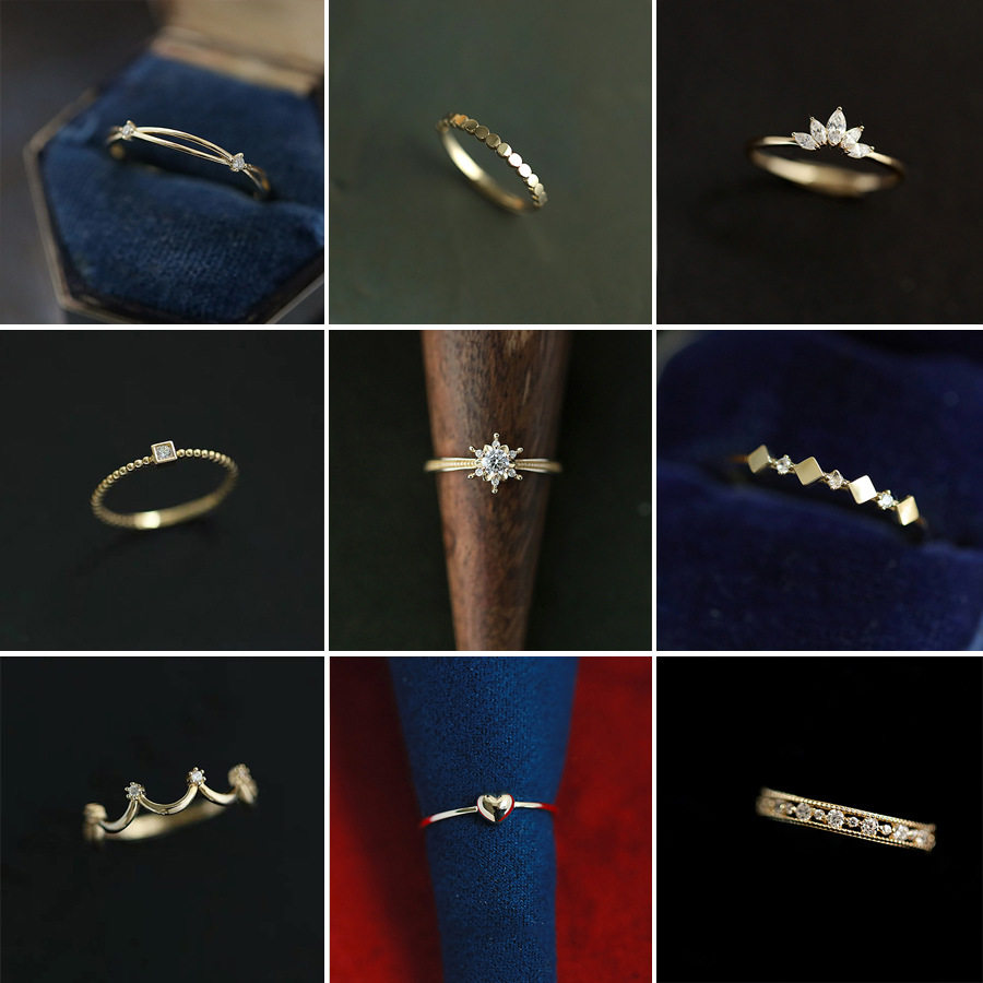 Sterling Silver Adjustable Ring For Women Minimalist Style_voghion.com