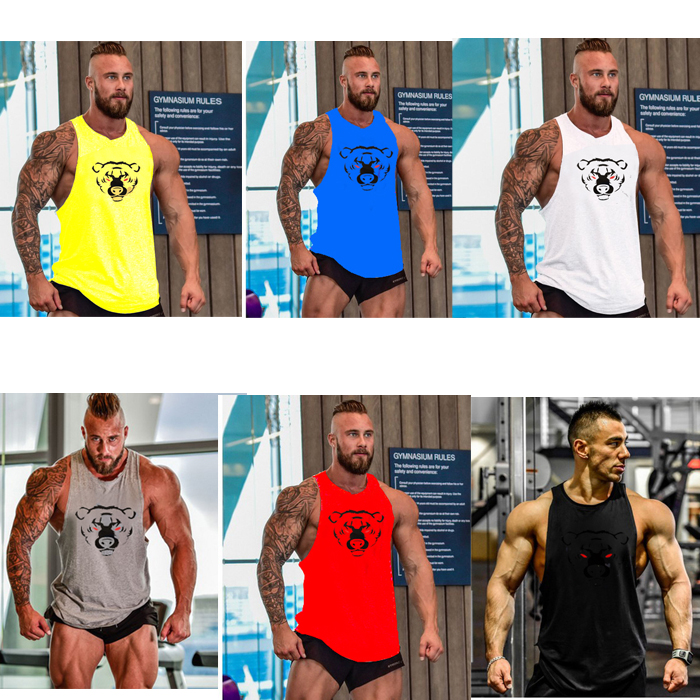 Đặc biệt cung cấp mới cotton lỏng nam mồ hôi vest vest vai chuyên nghiệp thể hình thể hình vest thể thao vượt rào nam áo ba lỗ tập gym