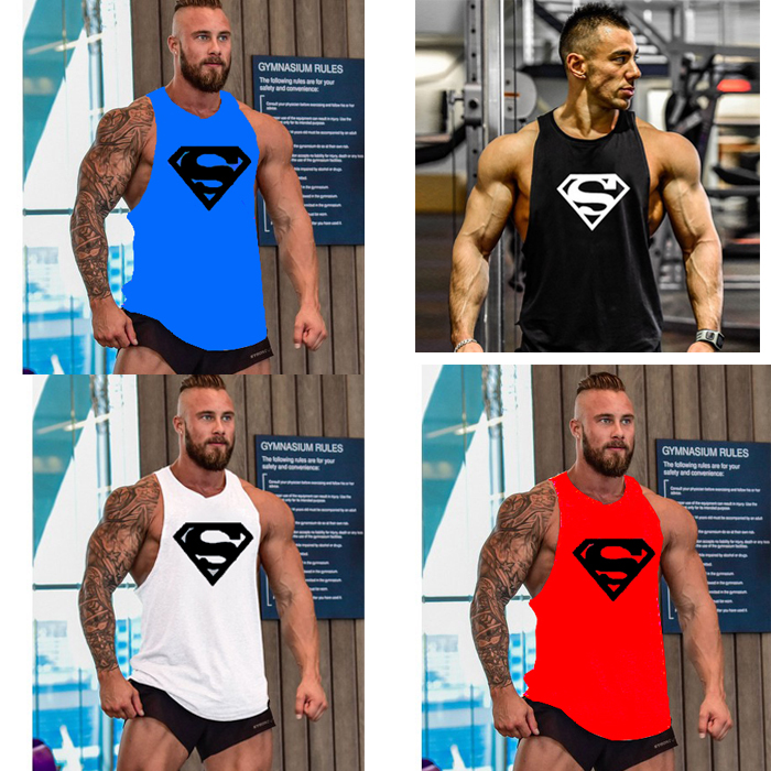 Thể hình áo vest thể thao nam nhanh khô cotton loại cơ bắp thể thao vest nam vest vest mồ hôi áo giả vest nam