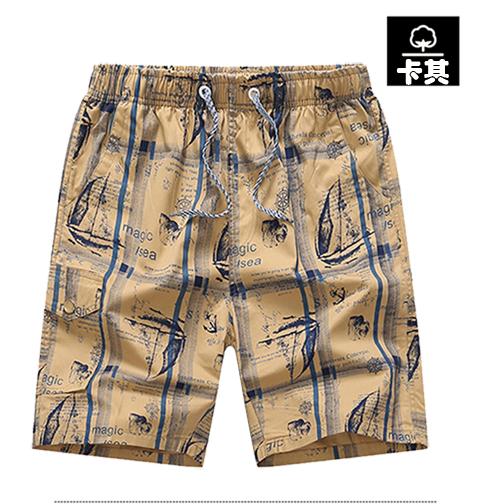 Quần nam rộng, quần mùa hè cho nam thoải mái, mặc phân bón, tăng quần short cotton thể thao 5 điểm quần áo nam đẹp