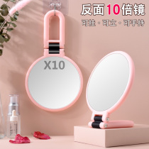 Mirror makeup mirror Double-sided with enlarged small mirror Student desktop desktop hanging portable portable handheld beauty mirror