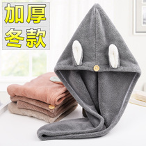 Dry hair cap female super absorbent quick-drying cute thickened head towel Long hair shower cap hair artifact hair towel