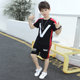 Boys summer clothing set 2023 new children's clothing children's middle and large children pure cotton Korean version summer boys two-piece trendy set