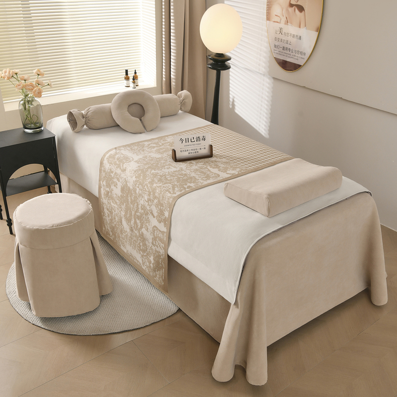 2026 New High-End Beauty Bed Cover Four-Piece Set, Light Luxury Beauty Salon Massage Therapy Bed Sheet, Massage and Hair Washing Bed Cover 2026 New High-End Beauty Bed Cover Four-Piece Set, Light Luxury Beauty Salon Massage Therapy Bed Sheet, Massage and Hair Washing Bed Cover