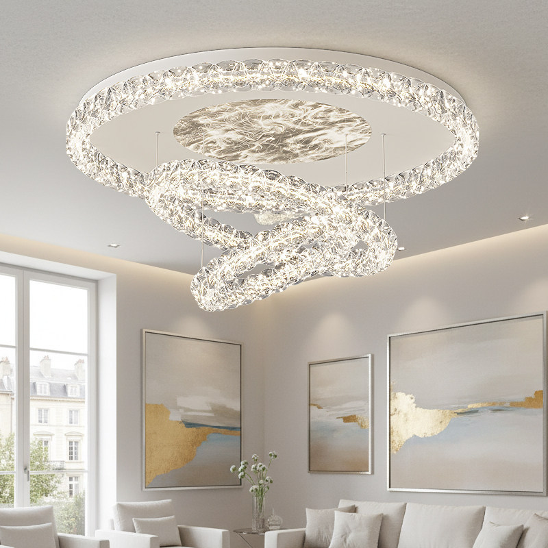 2026 New Round Living Room Lamp, Modern Minimalist Lighting, Light Luxury with a High-End Feel, Ceiling Lamp, Elegant Whole-House Lighting