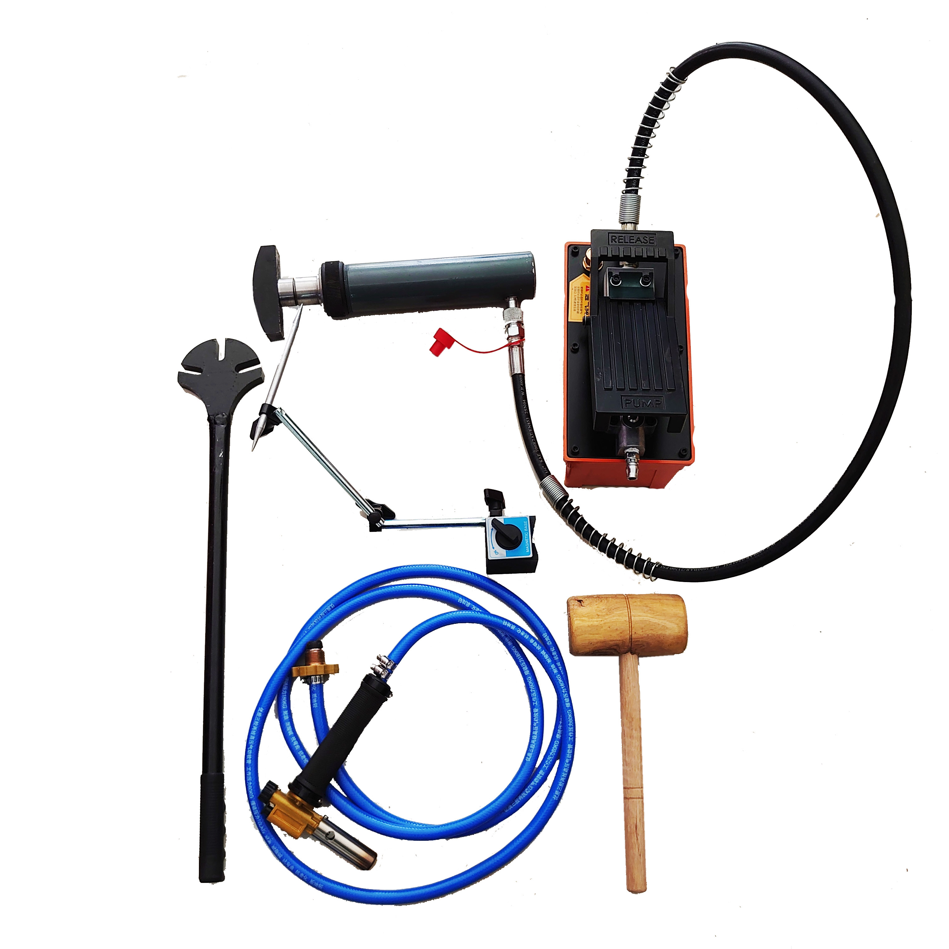 Binhua Down-to-earth Pneumatic Hydraulic Simple Wheel Hub Lost Round Deformation Shaping Machine Aluminum Alloy Rim Maintenance
