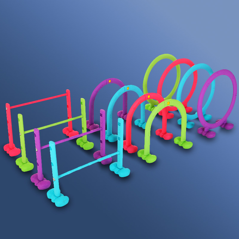 Kindergarten drill ring Sports games Hurdling sports equipment Plastic drill hole Indoor outdoor thickened early education toys