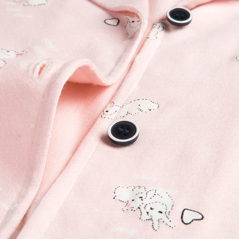 Pyjama pour femme en Coton à manches - Ref 2991649 Image 5