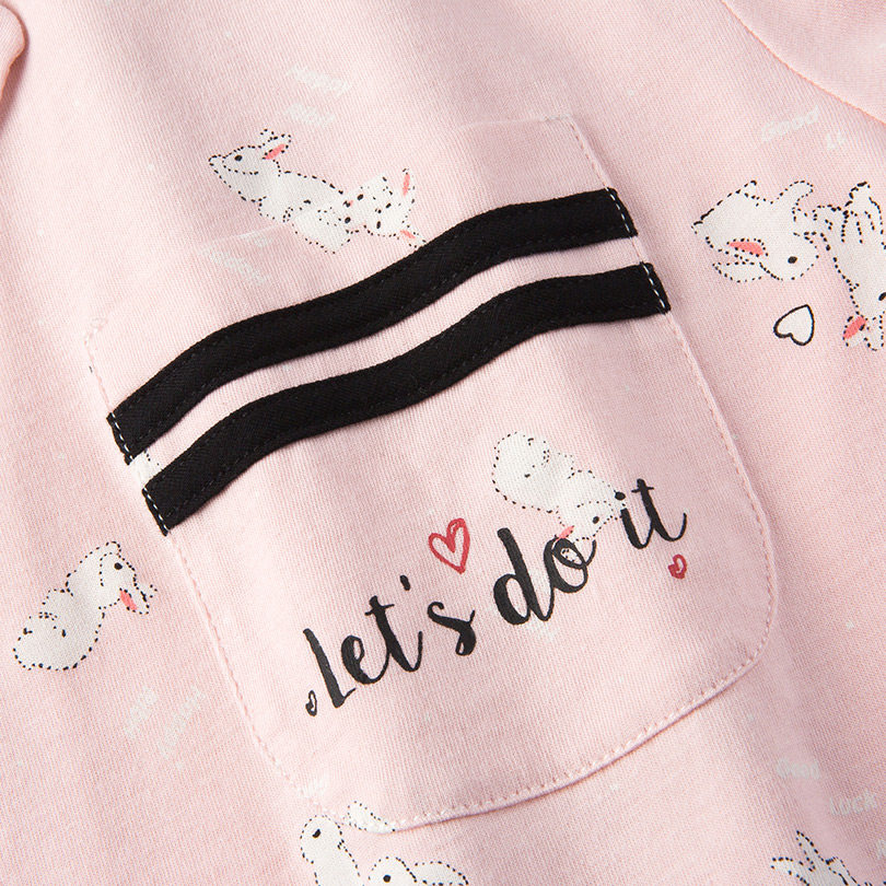 Pyjama pour femme en Coton à manches - Ref 2991649 Image 3