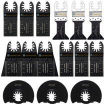 15pcs Versatile Finishing Machine Saw Blade 5 Specifications Swing Saw Blade Accessories for Knife Head Multifunction