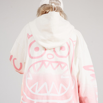 Calmmind 2019fw New gradient Zuma monster hip hop Tide brand pop couple sweater coat men