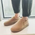 Giày tuyết mới 2018 cho nam mùa đông ấm áp đôi chân đôi giày ngắn nam giày bánh mì cộng với giày cashmere giầy mọi Giày ống