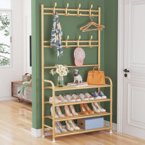 Net red coat rack floor bedroom built-in living room hanging clothes shelf light luxury shoe rack home simple bag rack