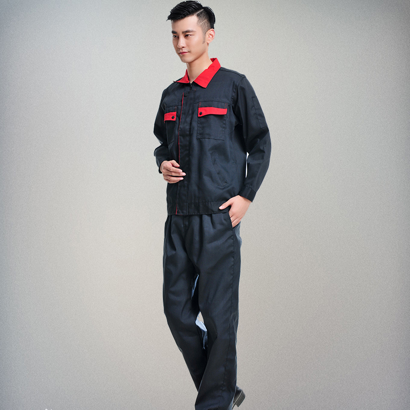 Factory workshop overalls suit autumn and winter custom men and women tops repair auto repair wear-resistant