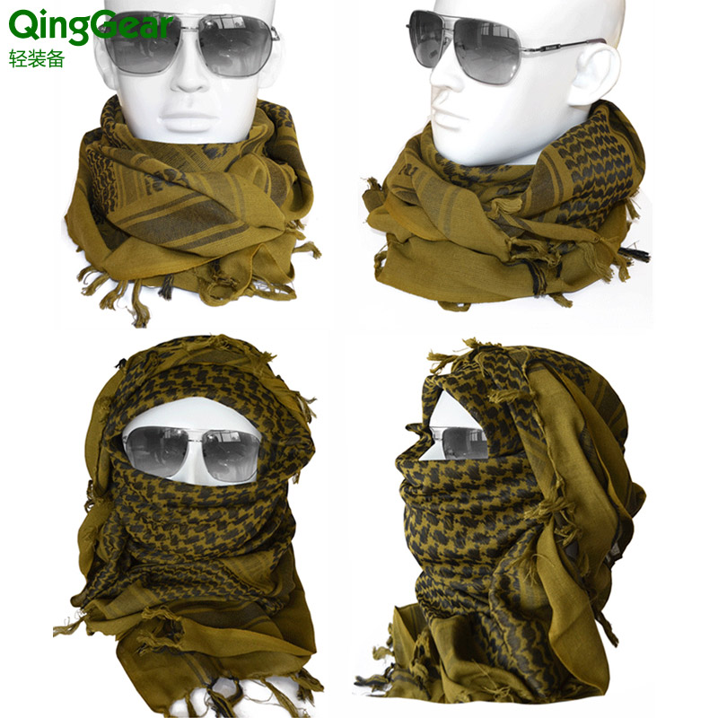 Mặt nạ khăn quàng mỏng Arabian Square che giấu Turban đa dạng Bib Quân đội quái vật Quảng trường chiến thuật khăn trùm ninja phượt