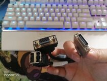 H3C Xinhua three MINI HDMI to VGA double USBDVI to VGA double USB adapter line DP to DVI