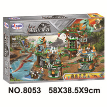 Vile Compatible Lego Collages of Building Blocks Children Puzzle Toys Jurassic Wars Dragon Family Dinosaur Tribe 8053