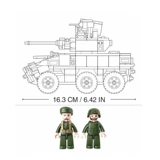 Конструктор для мальчиков, интеллектуальная игрушка, танк, боевая машина