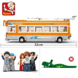 Xioolu ban Buom Boom City Tram Bus 0332 Детская головоломка Увеличение фестиваля игрушек фестиваль игрушек